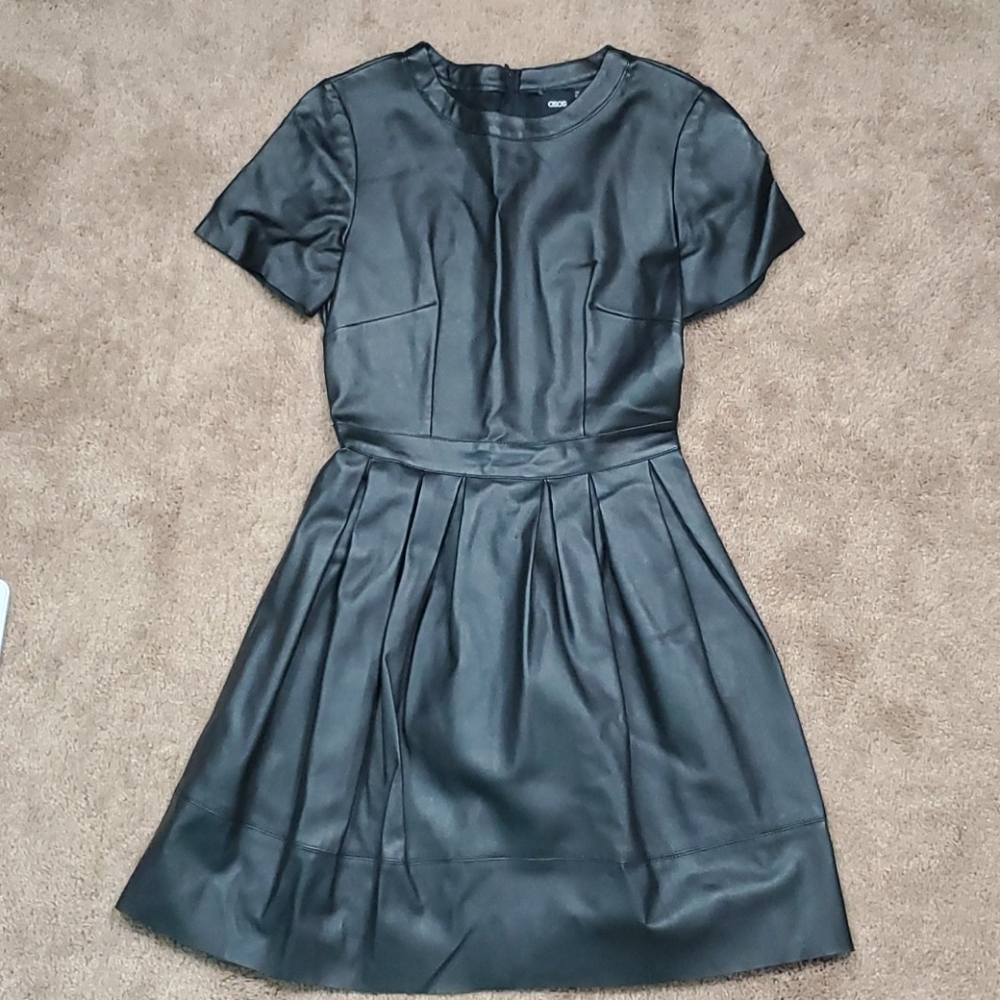 Asos faux leather dress